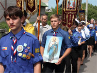 Участие следопытов отряда «Дельта» в крестном ходе на день города