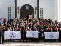 Участие учащихся школы Сергия Радонежского в Дне православной молодёжи в Астане