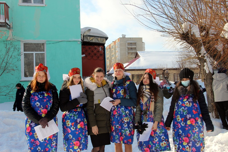 Масленичные гуляния в школе в честь прп. Сергия Радонежского