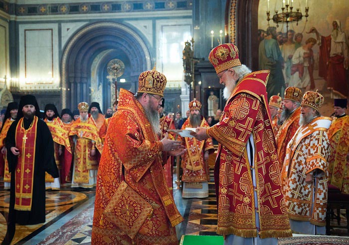 Поздравление епископу Петропавловскому и Булаевскому Владимиру с возведением в сан архиепископа