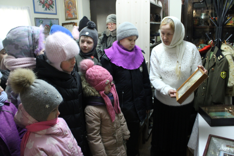 Воспитанники Воскресной школы храма Всех Святых посетили Епархиальный музей