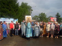 Крестный ход с чудотворной иконой Божией Матери Абалакская