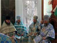 В алтаре Казанского собора. Алматы